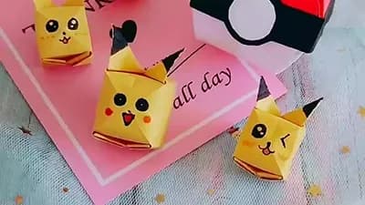 пикачу оригами